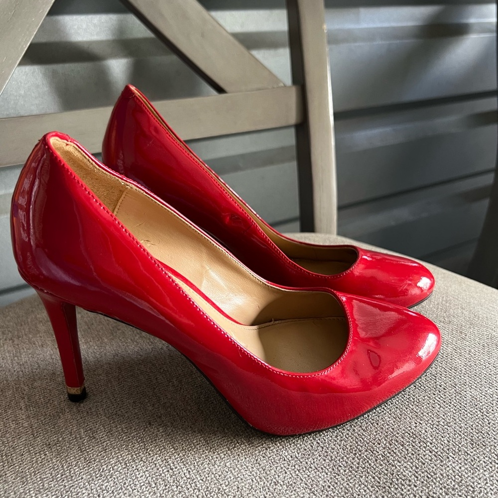 Michael Kors Red Patent Leather Heels